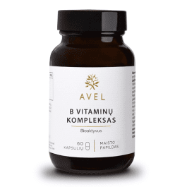 AVEL bioaktyvus B vitaminų kompleksas, 60 kapsulių