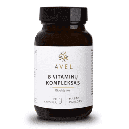 AVEL bioaktyvus B vitaminų kompleksas, 60 kapsulių