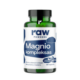 RAW POWDERS Magnio kompleksas PLUS kapsulės, N90