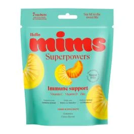 MIMS Immune Support guminukai su vitaminais C, D ir cinku, 7 paketėliai