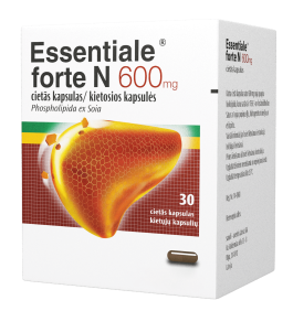 Essentiale forte N 600 mg kietosios kapsulės N30
