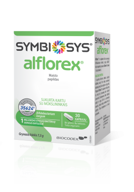 SYMBIOSYS ALFLOREX kietosios kapsulės, N30
