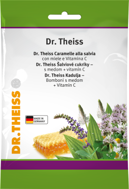 DR. THEISS šalavijų ir medaus ledinukai su vitaminu C 75 g