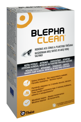 THEA BLEPHACLEAN servetėlės kasdieniniam akių srities ir akių vokų valymui, N20