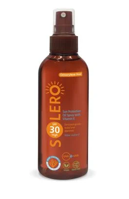 SOLERO aliejinis purškalas nuo saulės SPF 30, 150 ml