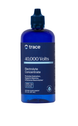 TRACE MINERALS ConcenTrace® 40,000 Volts  - didelės koncentracijos elektrolitų kompleksas SU MAGNIU IR KALIU 237 ML