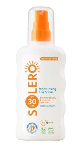 SOLERO drėkinamasis purškalas nuo saulės SPF 30, 200 ml