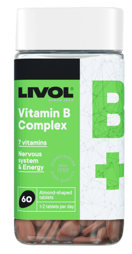LIVOL B grupės vitaminų kompleksas, N60