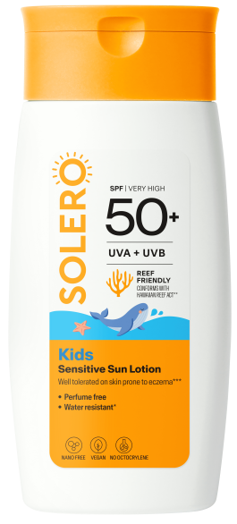 SOLERO KIDS SENSITIVE SUN LOSJONAS SPF50+ nuo 6 mėn, 200 ml