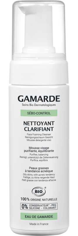 GAMARDE SEBO CONTROL valomosios veido putos, 160 ml