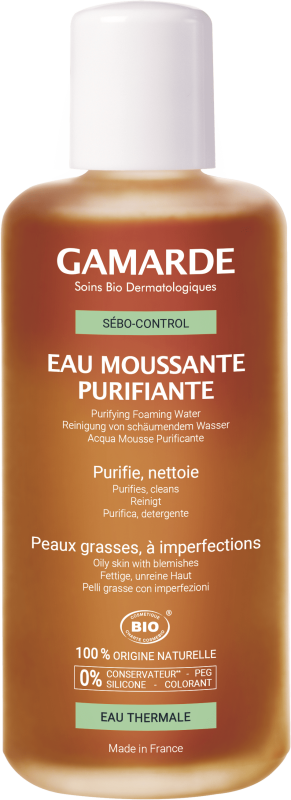 GAMARDE SEBO CONTROL putojantis valomasis veido vanduo, 200 ml