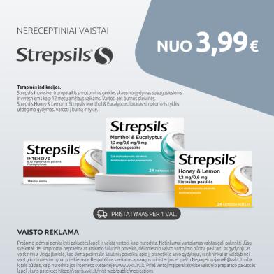Strepsils nuo 3,99