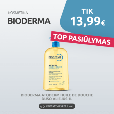 BIODERMA aliejinis prausiklis tik 13,99