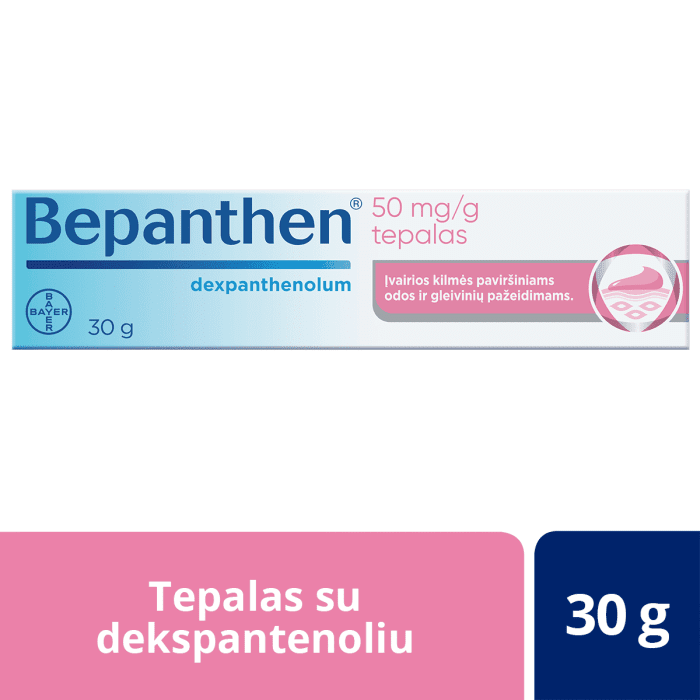 BEPANTHEN 50 mg/g tepalas su dekspantenoliu, 30 g, N1