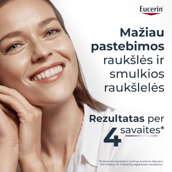 EUCERIN Hyaluron-Filler +3x Effect dieninis veido kremas SPF 15 sausai odai su hialurono rūgštimi, 50 ml