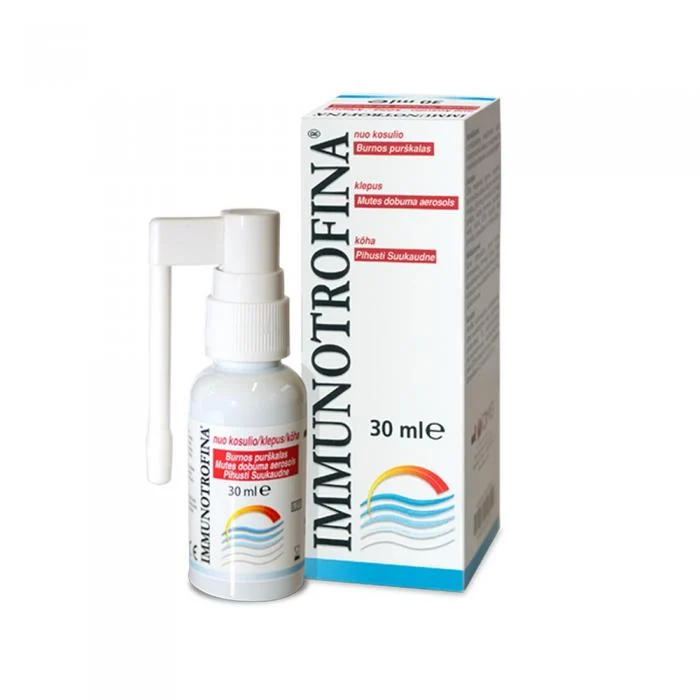 IMMUNOTROFINA purškalas nuo kosulio vaikams ir suaugusiems 30 ml