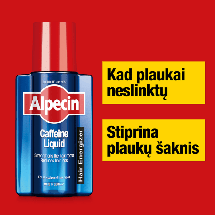 ALPECIN losjonas su kofeinu nuo plaukų slinkimo 200 ml