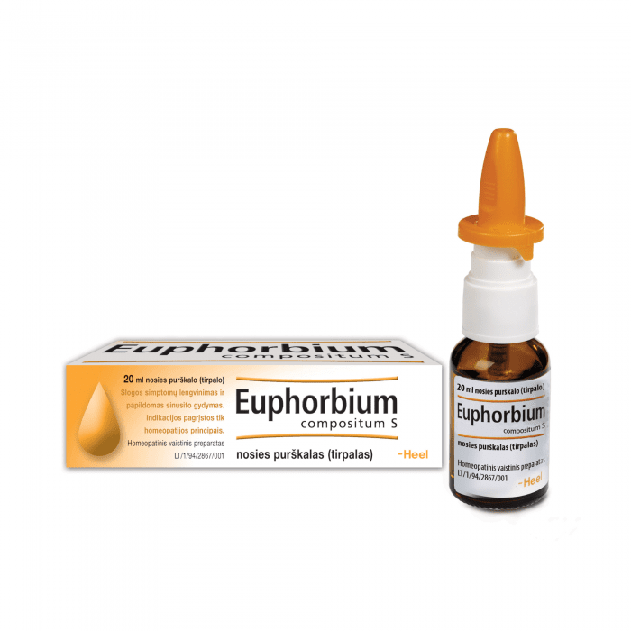 Euphorbium compositum S nosies purškalas (tirpalas) 20 ml