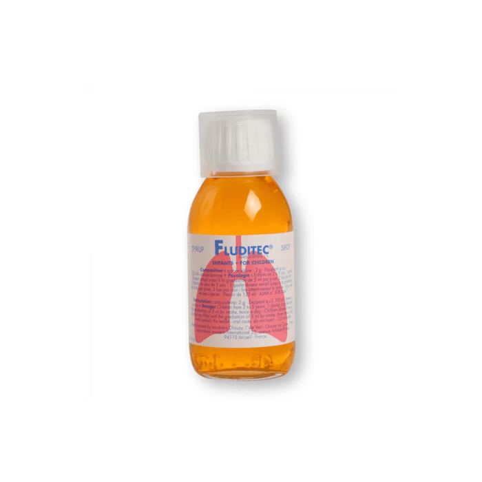Fluditec 20 mg/ml sirupas 125 ml