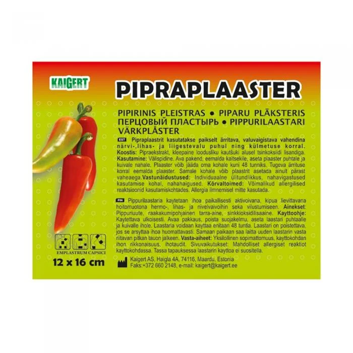 Pleistras pipirinis 12 x 16 cm N1