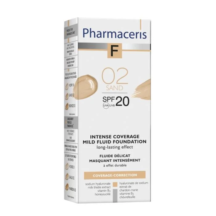 PHARMACERIS F, Intensive Coverage pudra nr.2, SPF20, 30ml