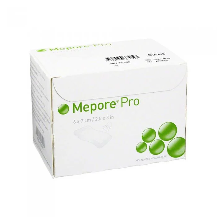 Mepore Pro neperšlampamas lipnus tvarstis 6 x 7 cm, N60