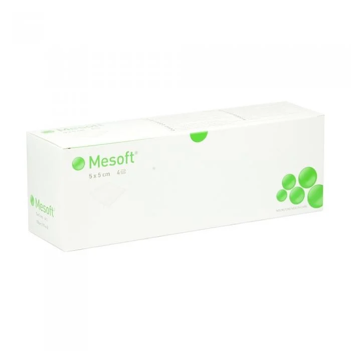 Mesoft keturkampiai tamponai 5 x 5 cm, sterilūs N150