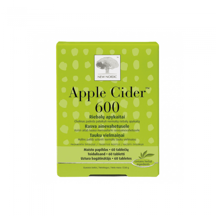 Apple Cider 600 tabletės N60