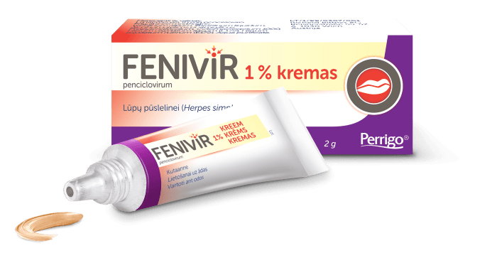Fenivir 1% kremas, 2 g
