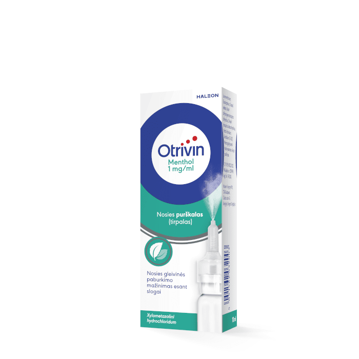 Otrivin Menthol 1 mg/ml nosies purškalas 10 ml