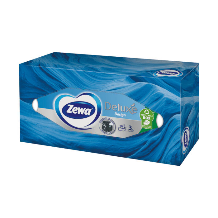 ZEWA Deluxe vienkartinės nosinaitės, 3 sluoksnių, N90