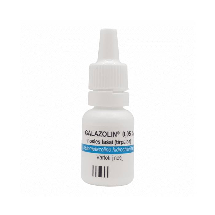 Galazolin 0,5 mg/ml nosies lašai 10 ml