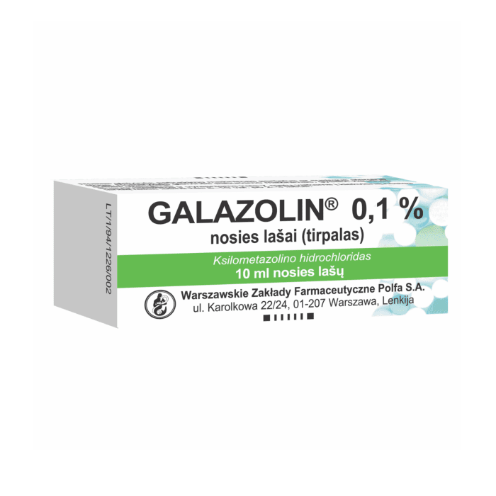 Galazolin 1 mg/ml nosies lašai 10 ml