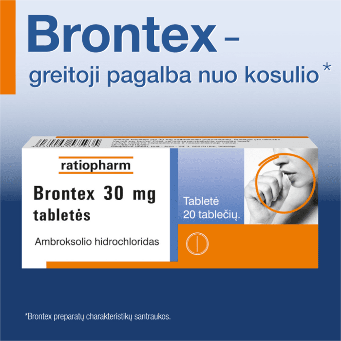 Brontex 30 mg tabletės N20