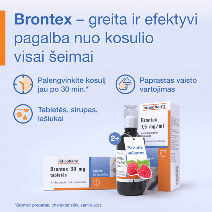 Brontex 30 mg tabletės N20
