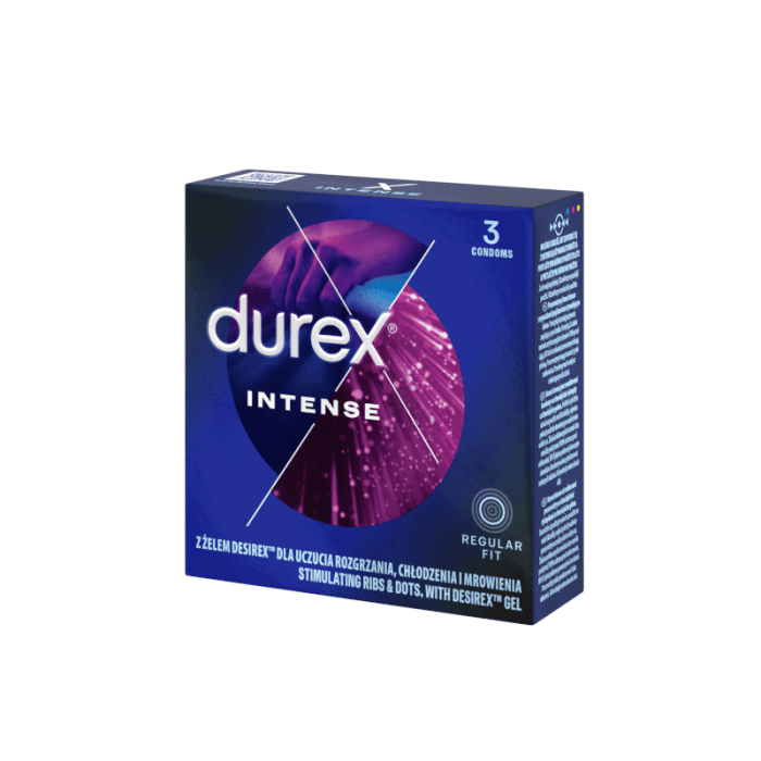 DUREX Intense prezervatyvai, N3
