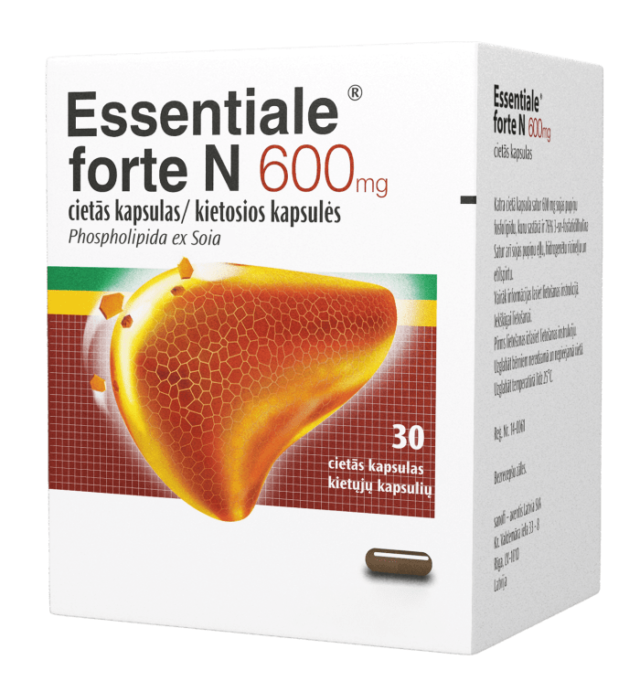 Essentiale forte N 600 mg kietosios kapsulės N30