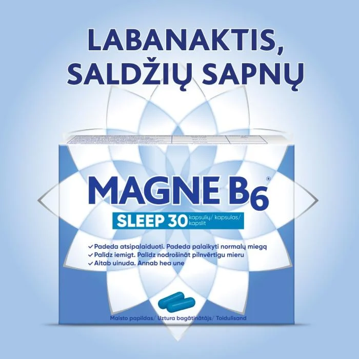 MAGNE B6 Sleep kapsulės N30