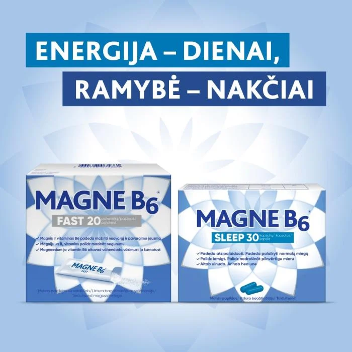 MAGNE B6 Sleep kapsulės N30
