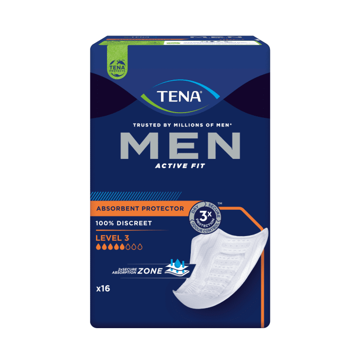 TENA Men apsauginiai įklotai vyrams Level 3, N16