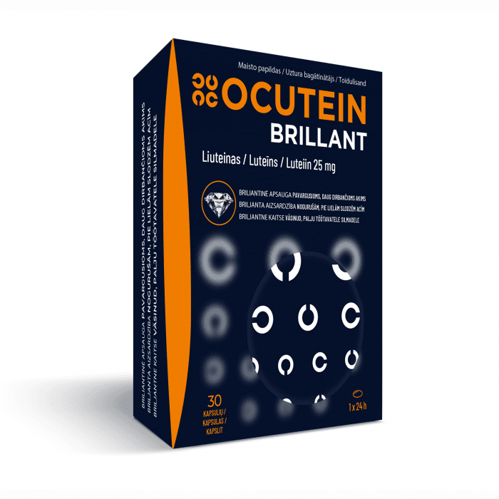OCUTEIN BRILLIANT 25 mg kapsulės N30