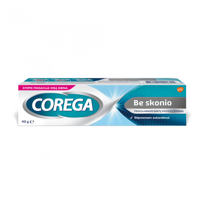 COREGA dantų protezų ypač stiprios fiksacijos kremas be skonio 40 g