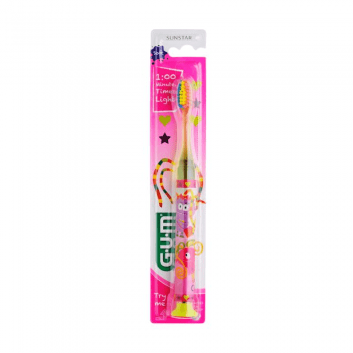 GUM Junior šviečiantis/mirksintis dantų šepetėlis vaikams 6+ m., N1
