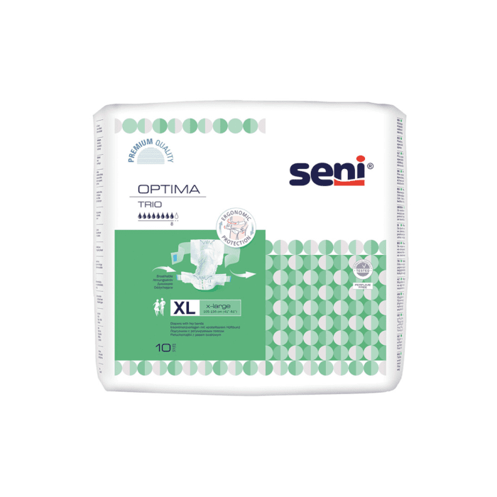 SENI OPTIMA TRIO XL juostinės sauskelnės suaugusiems N10
