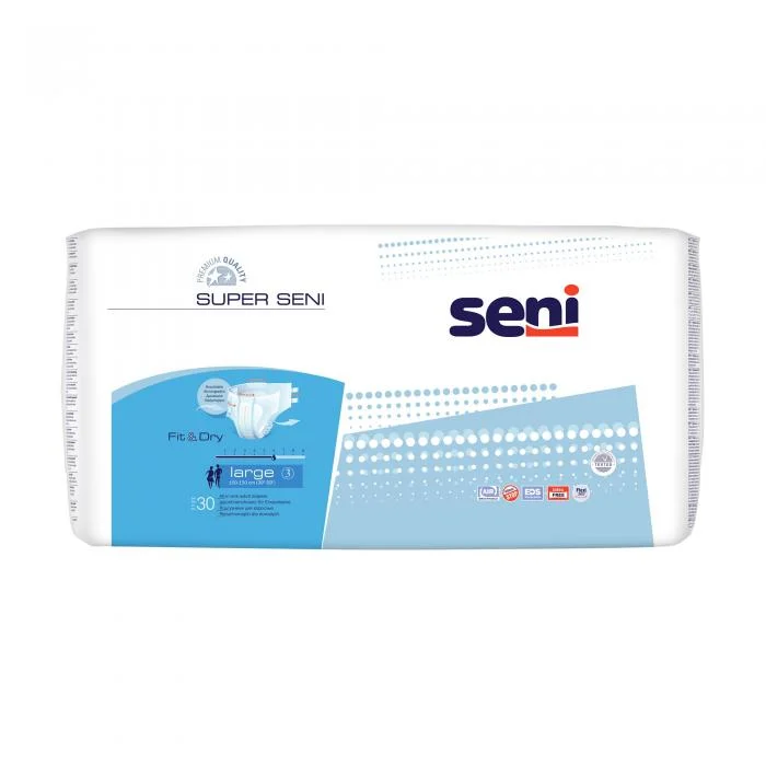 SENI SUPER Premium sauskelnės, L dydis N30