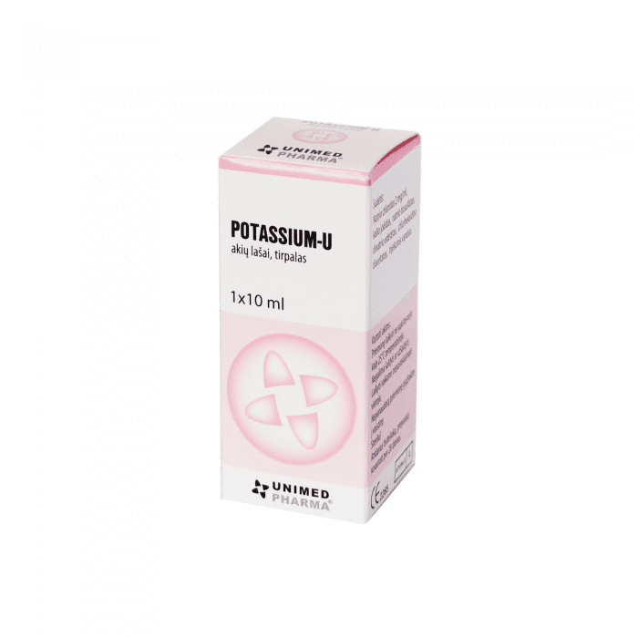 Potassium-U 2% akių lašai, tirpalas 10 ml