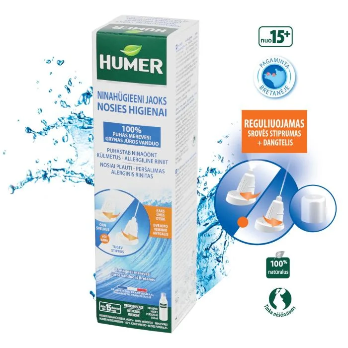 HUMER suaugusiems izotoninis nosies purškalas, nuo 15 m., 150 ml