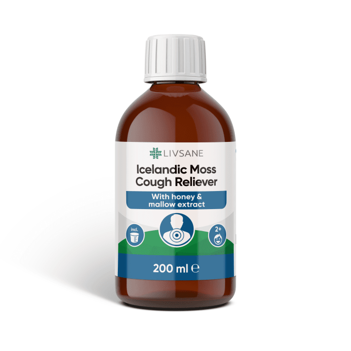 LIVSANE sirupas nuo kosulio su islandine kerpe 200 ml