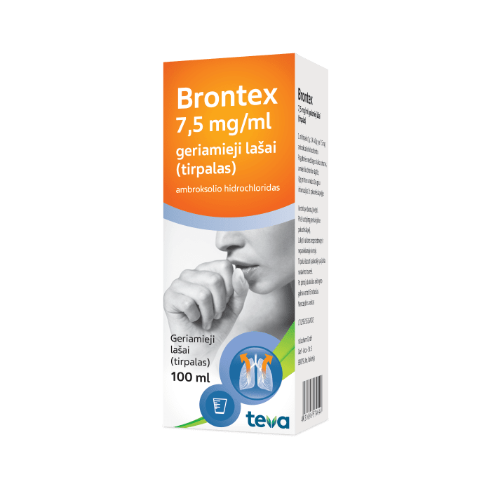 BRONTEX 7,5 mg/ml geriamieji lašai 100 ml
