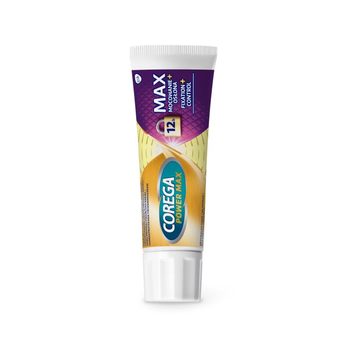COREGA fiksuojamasis dantų protezų kremas Power Max 40 g
